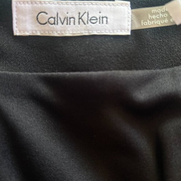 Calvin Klein black with silver rivets skirt - Picture 3 of 3